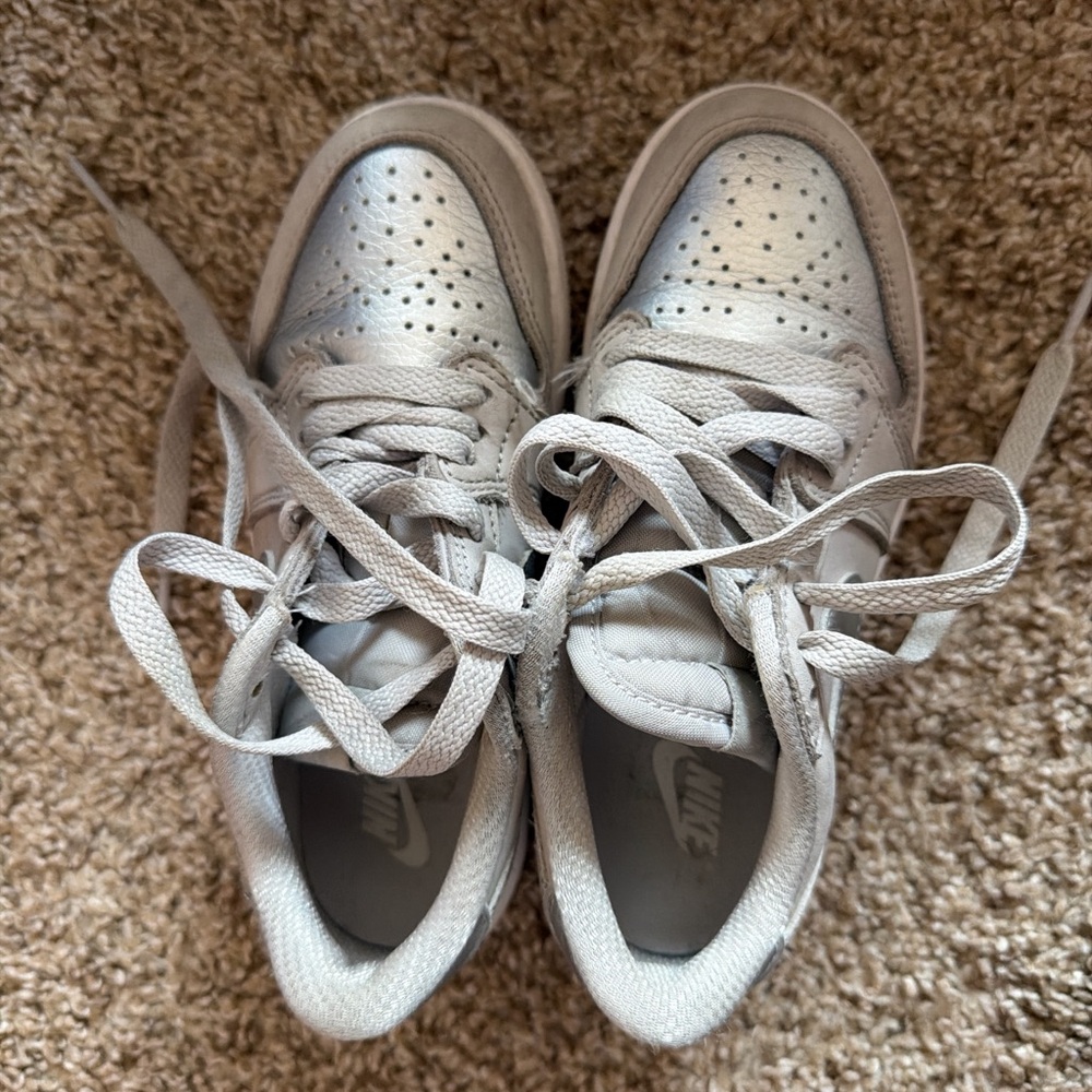 Nike Metallic Silver Sneakers